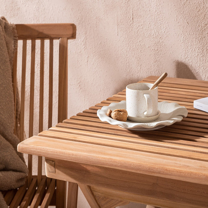 Nest outdoor Joan Inklapbare Houten Tuintafel Naturel - 70 x 70 cm