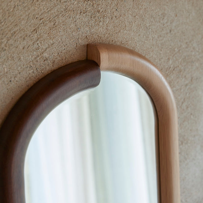 Tikamoon - Massief eiken spiegel 72,5x40 cm Opéra
