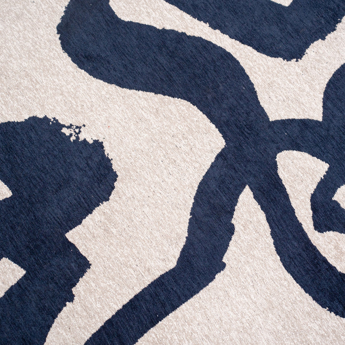 Louis de Poortere Ribbon Vloerkleed 280 x 390 cm - Sea Ink