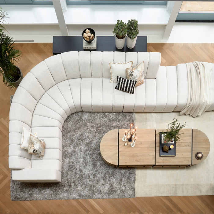 Riviera Maison Vloerkleed rechthoek - Cecil Rug Stone  390x280 - Grijs