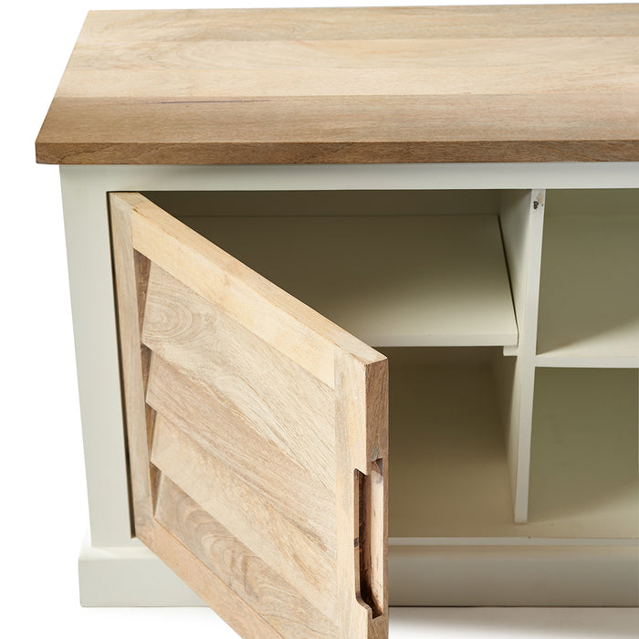 Rivièra Maison - Elegante TV-kast in handgemaakt mangohout, 162 cm breed, 45 cm diep en 63 cm hoog