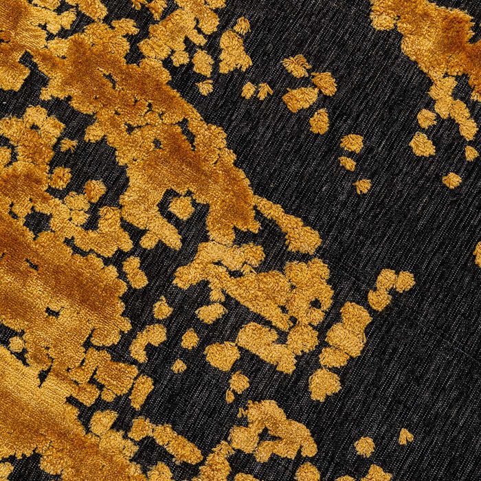 Vloerkleed Silja oker en zwart Ø200cm Kare Design