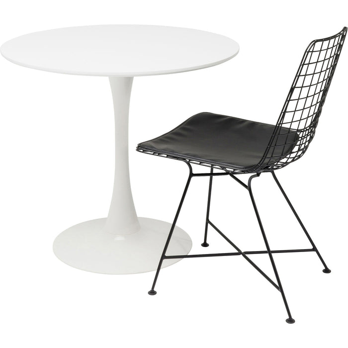 Kare Design Schickeria Ronde Bistrotafel - 80 X 74 Cm - Wit