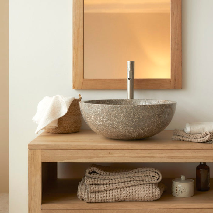 Tikamoon - Ibyza - Marmeren wastafel grey