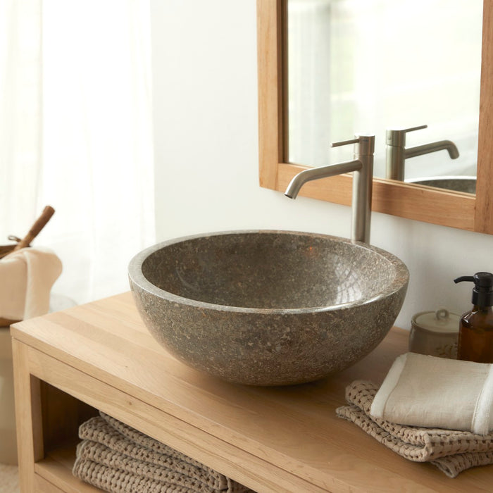 Tikamoon - Ibyza - Marmeren wastafel grey