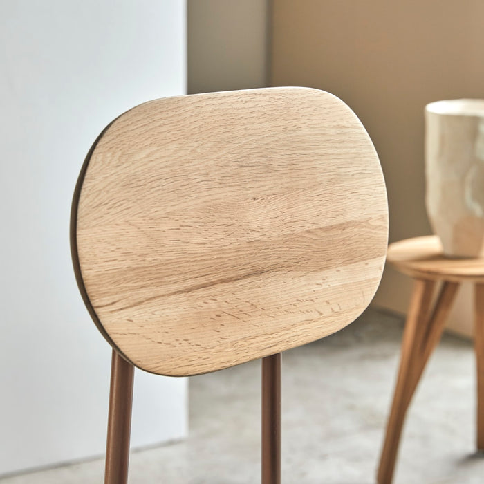 Tikamoon - Yutapi - Eiken stoel brown