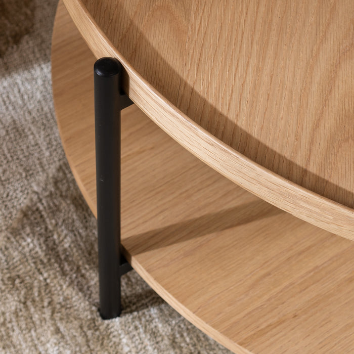 Bronx71 Salontafel Rio Ø90 cm blank eiken