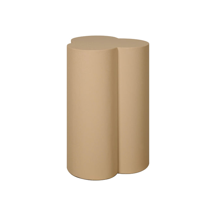 Bijzettafel Chatou - Beige - Metaal - 38x55x38cm (BxHxD)