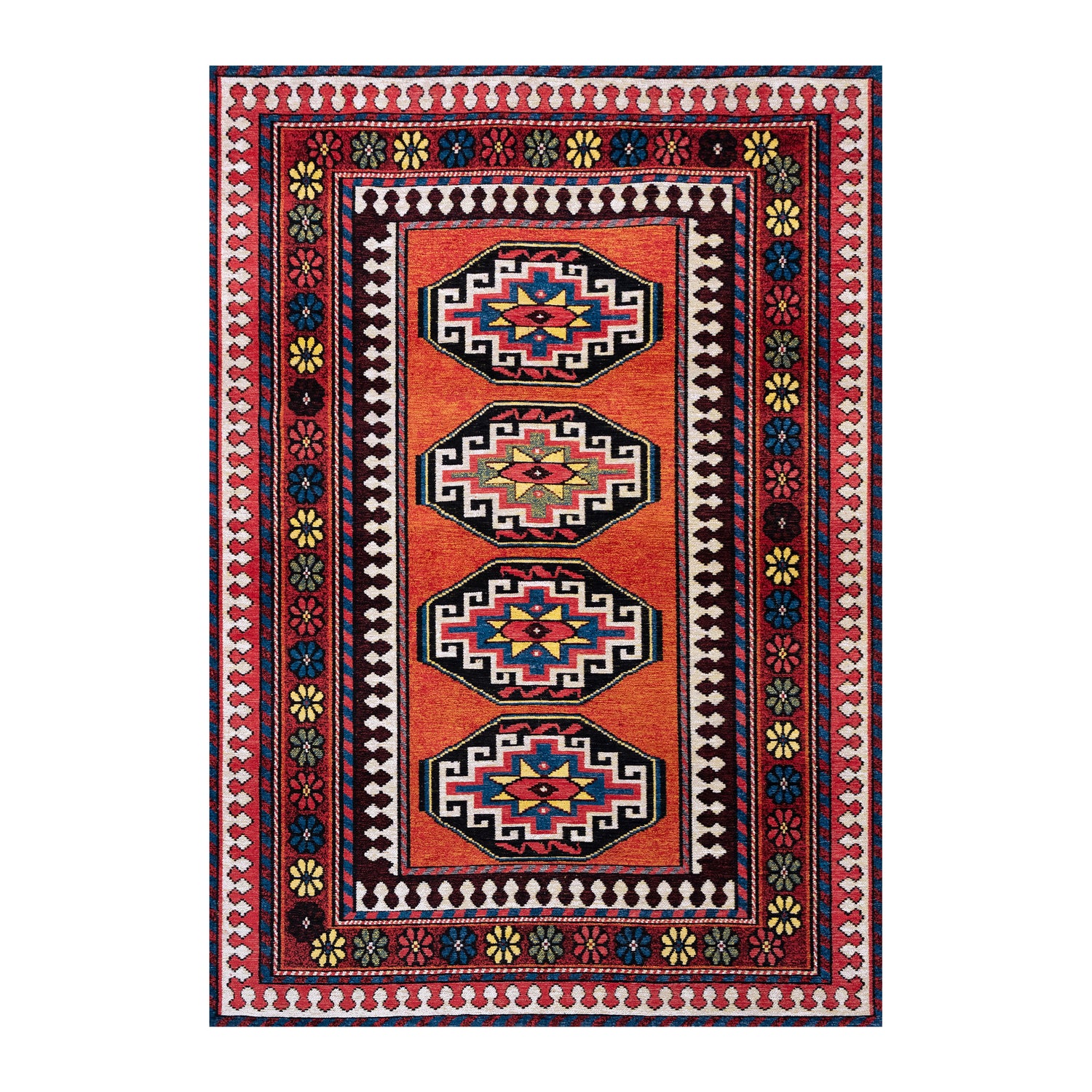 Louis de Poortere Antalia Vloerkleed 200 x 280 cm - Red Mix