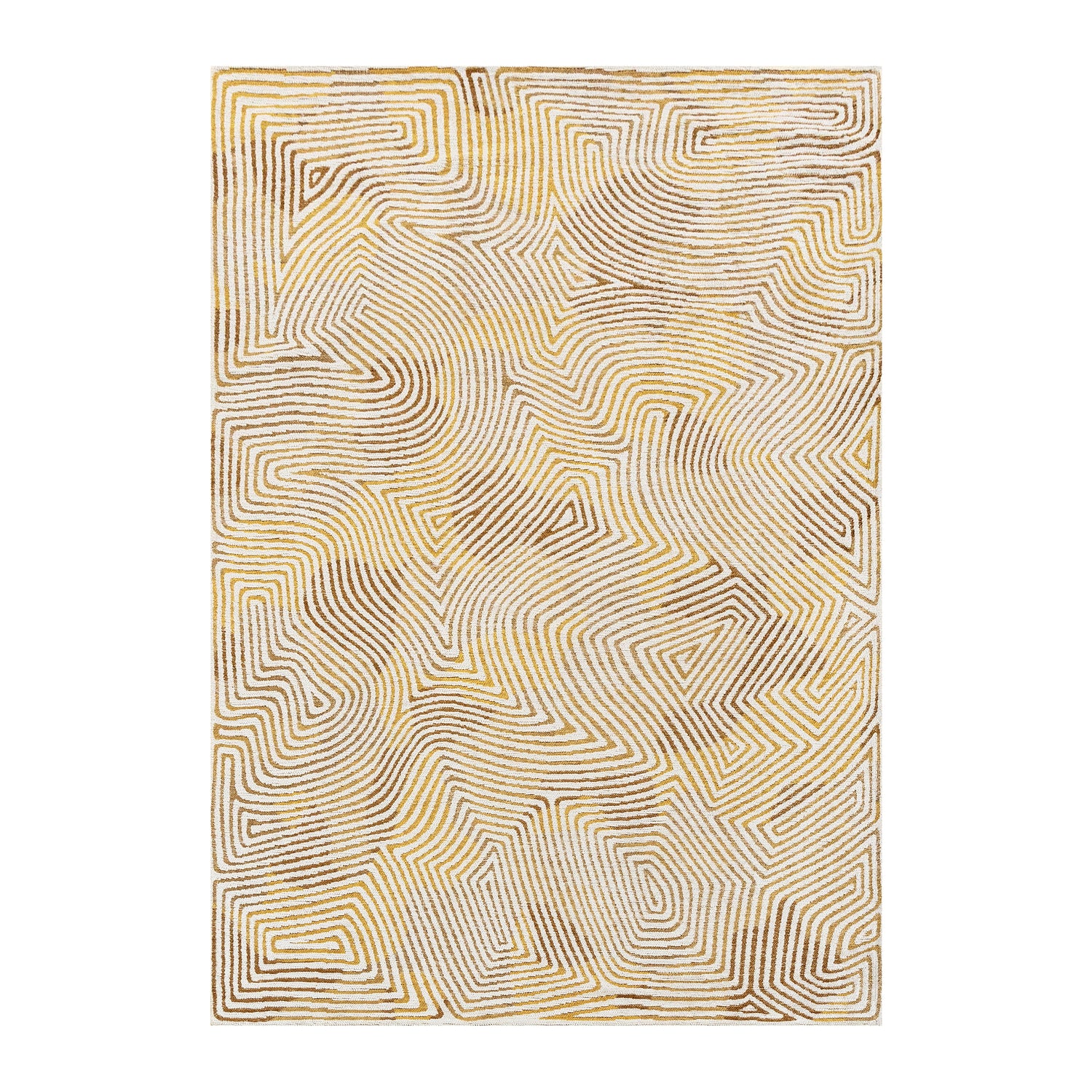 Louis de Poortere Coral Meditation Vloerkleed 80 x 150 cm - Yellow Hippy