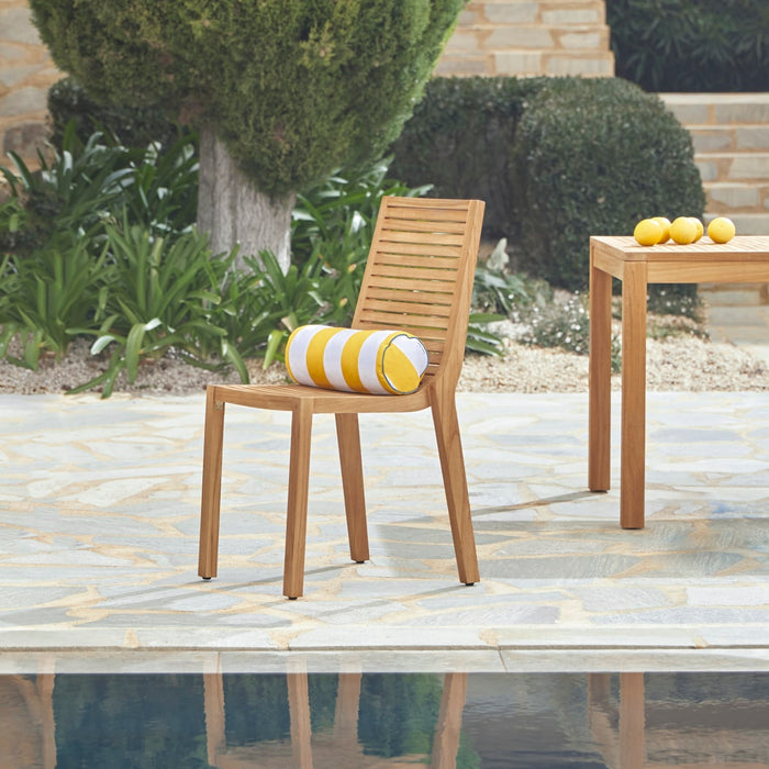 Tikamoon - Teo - Massief teakhouten tuinset met 4 stoelen