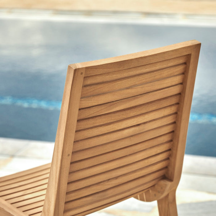 Tikamoon - Teo - Massief teakhouten tuinstoel