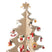 J-Line decoratie kerstboom + figuurtjes plooiend - hout - na