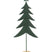 J-Line decoratie Kerstboom Op Voet  + Ster Metaal|Hout Donkergroen Large