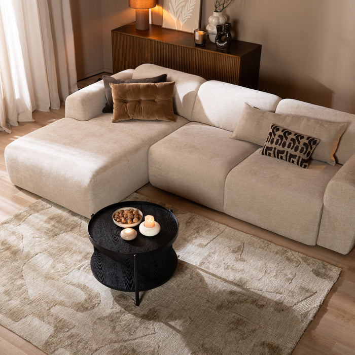 Bronx71 Salontafel Rio Ø58 cm zwart eiken