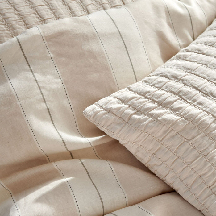 Pure 64 Plaid|sprei Cream Tan | 180 x 260 cm | Ivoor | Beige | Katoen