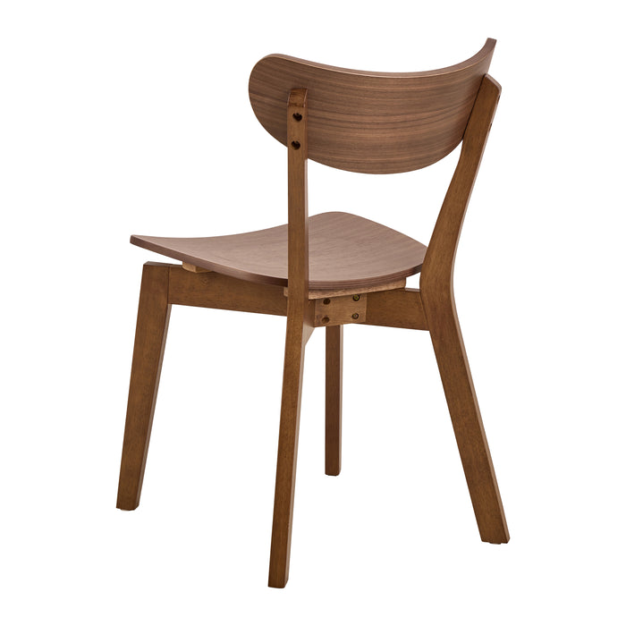 by fonQ basic Crow Eetkamerstoel - Walnootbruin