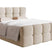NADUVI Collection Chloe Boxspring met Opbergvak 180 x 200 cm - Bouclé - Ivoor