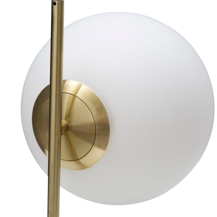 Mauro Ferretti Glamy Tafellamp in goud metaal met glazen bol