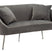 Mauro Ferretti Silvery Sofa 2 plaatsen in metaal en fluweel