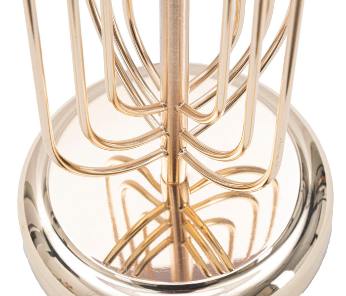 Mauro Ferretti Krista Tafellamp in goud metaal met roze tint