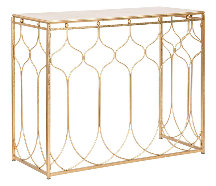 Mauro Ferretti Arab console in goud metaal met gouden blad