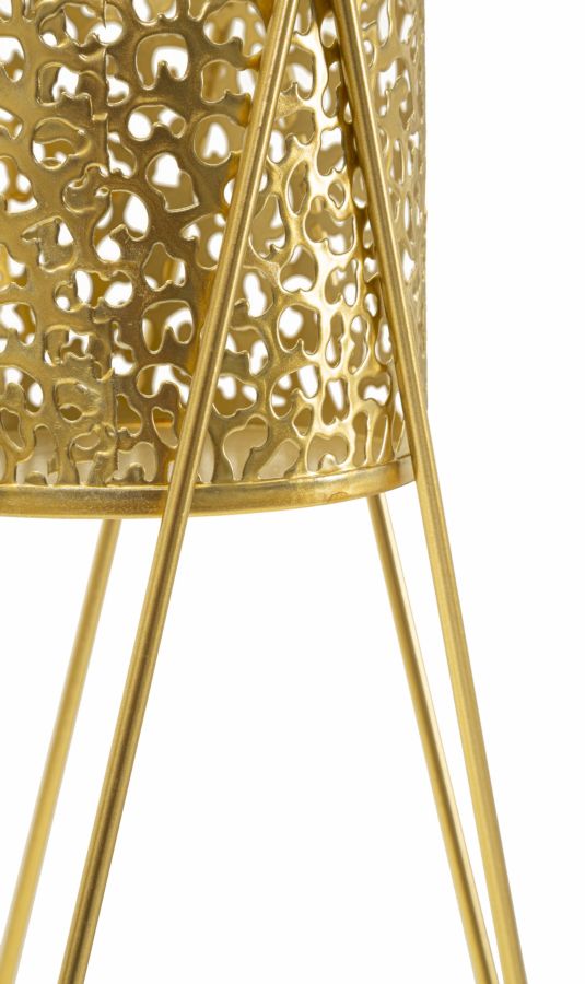 Mauro Ferretti Glod Set van 2 vazenhouders in goud metaal