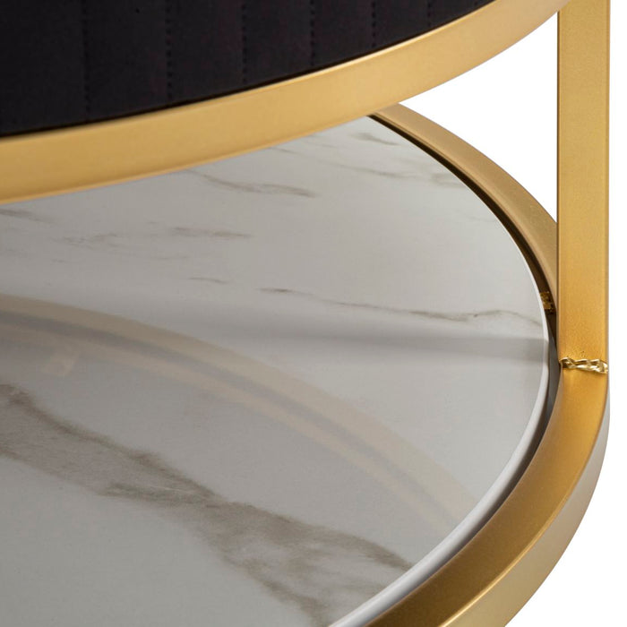 Mauro Ferretti Montpellier Salontafel in metaal stof hout