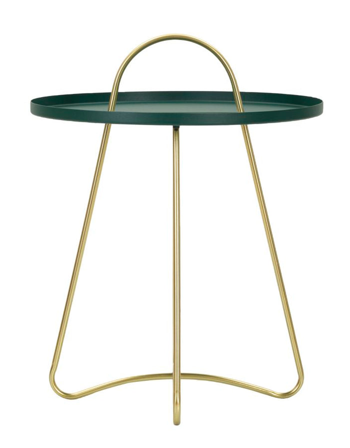 Mauro Ferretti Grent Metalen tafel in groen en goud