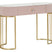 Mauro Ferretti Montpellier Console in metalen stof hout goud wit roze