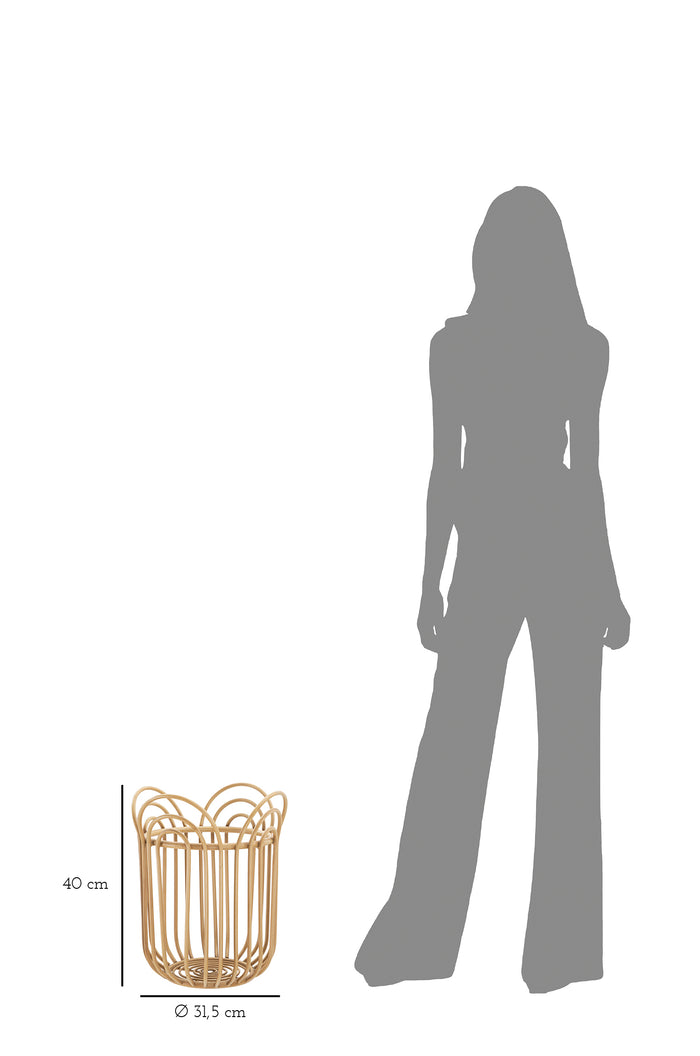 Mauro Ferretti Panama Ronde vaashouder in bruin metaal