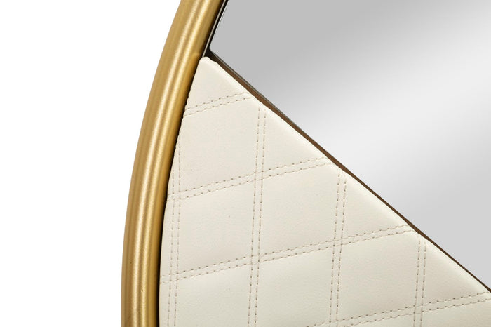 Mauro Ferretti Sharon Wandspiegel in hout en eco-leer