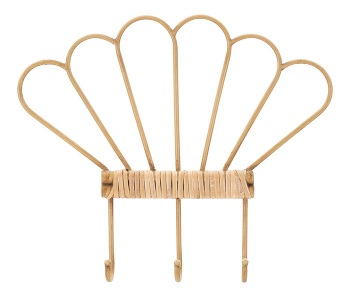 Mauro Ferretti Panama Wandkapstok met 3 haken in bruin metaal