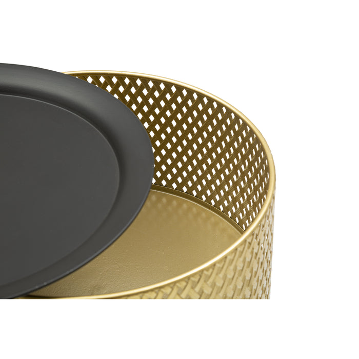 Mauro Ferretti Glovy Metalen tafel in goud en zwart