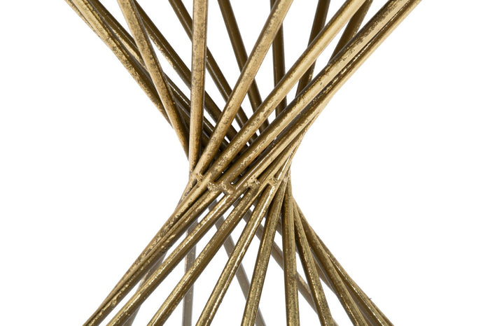 Mauro Ferretti Hypnos Tafel in goud metaal met spiegelblad