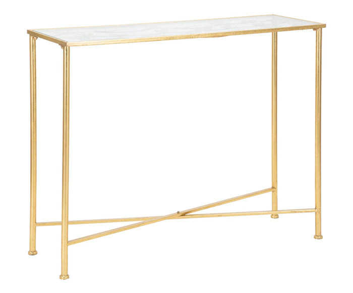 Mauro Ferretti Butterflies Console in goud metaal met vlinders