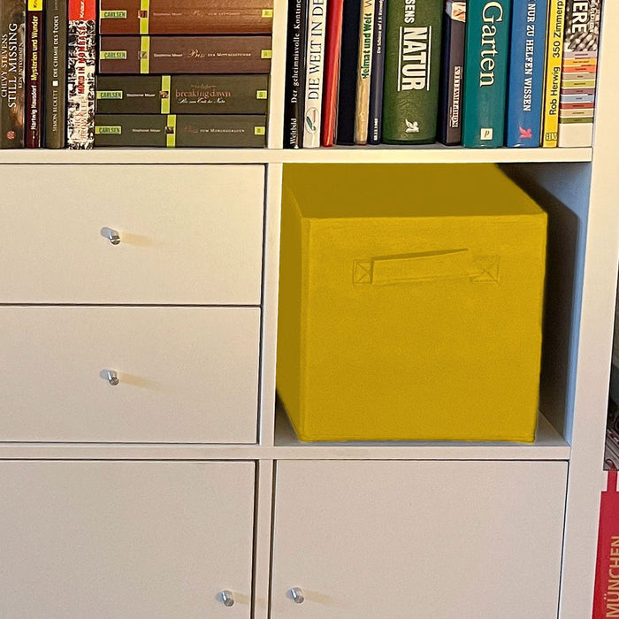 SVJ Opvouwbare Opbergbox Vierkant - 27x28x27 cm - Blauw - Set van 6