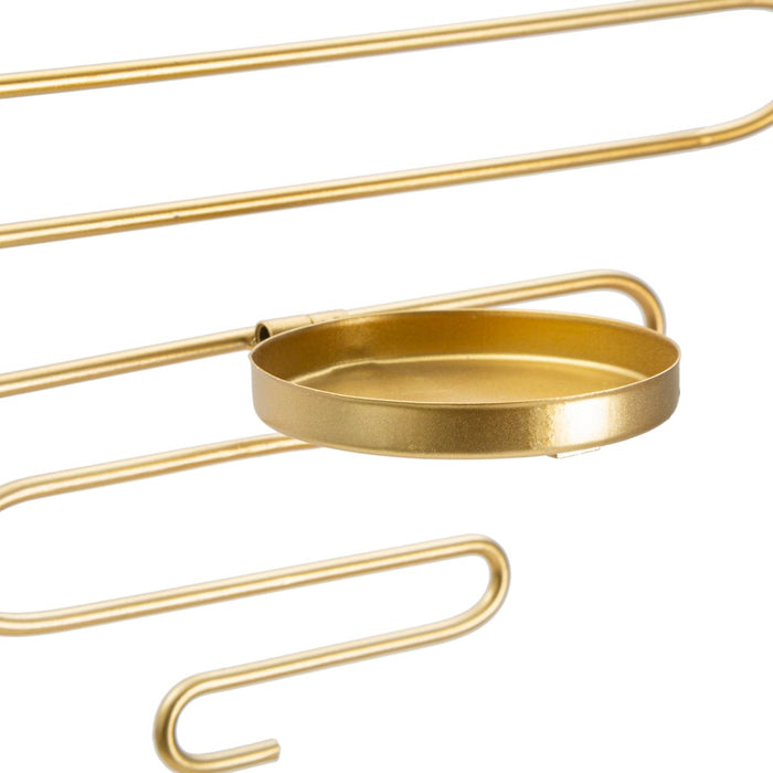 Mauro Ferretti Alid Set van 2 wandkandelaars in goud metaal