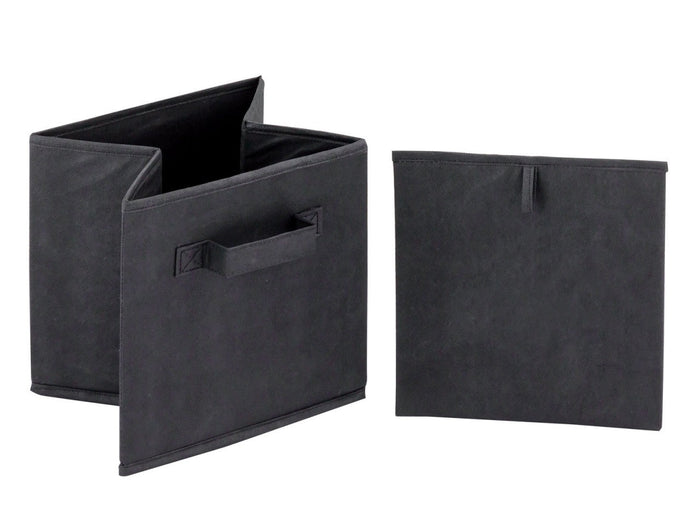 SVJ Opvouwbare Opbergbox Vierkant - 27x28x27 cm - Zwart - Set van 6