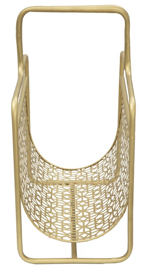 Mauro Ferretti Glam Tijdschriftenrek van goud metaal