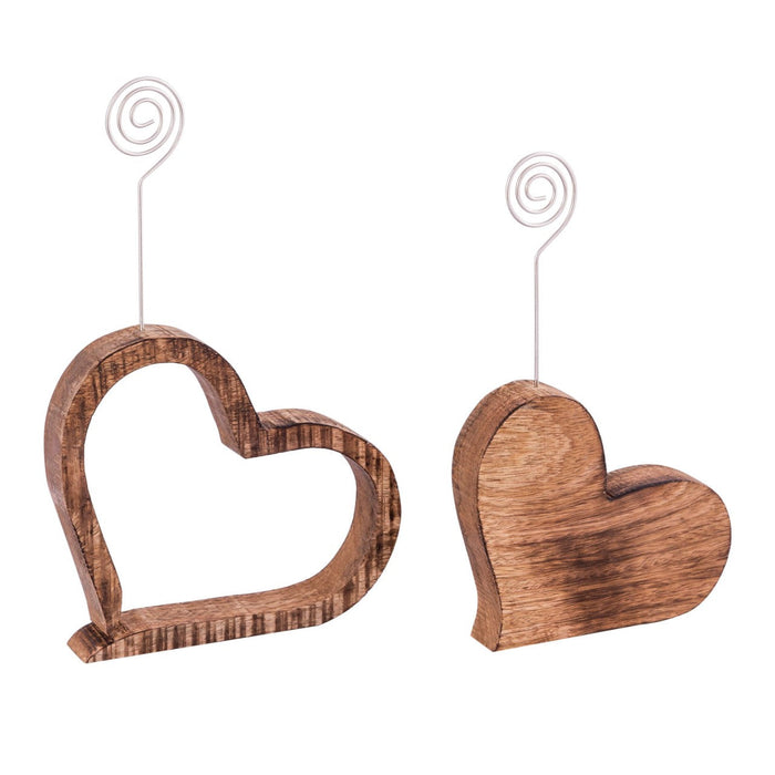 SVJ Fotolijstje  - 3 x 18 x 16 cm - Hout - Bruin - Set van 2