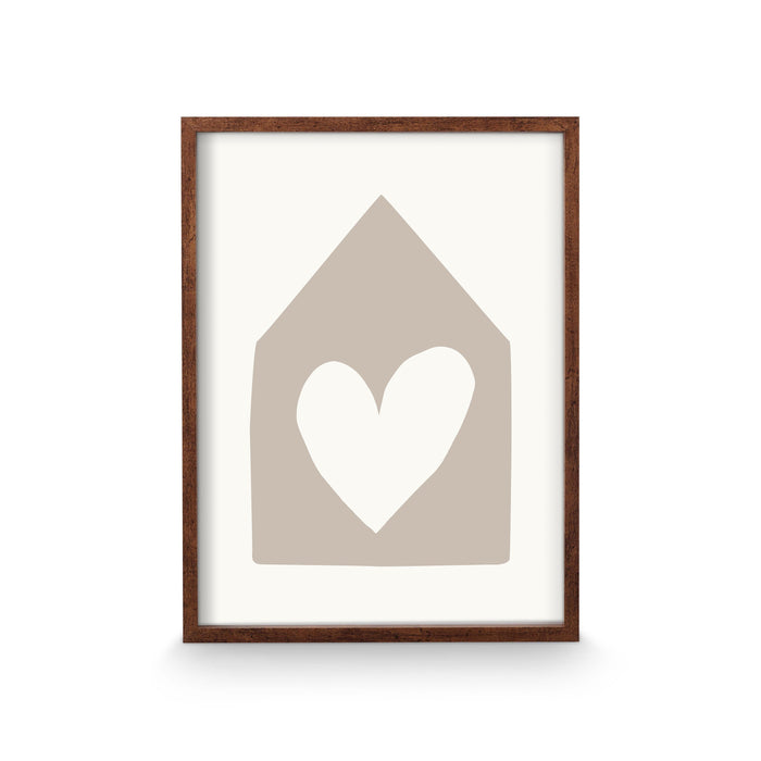 vtwonen - Fotolijst - Hangend fotolijstje - Bruin - Hout - 31x41x2.5cm