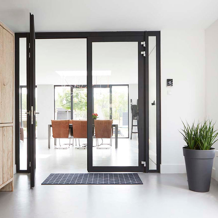 MD Entree - Design mat - Universal - Triangle Silver - 67 x 150 cm