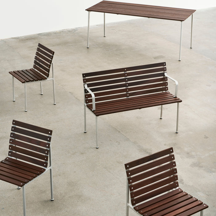 HAY Traverse Tuinbank 2,5-zits met Armleuning - Essenhout