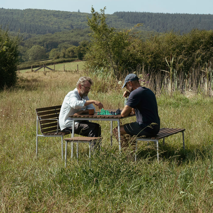 HAY Traverse Tuinbank 2,5-zits met Armleuning - Essenhout