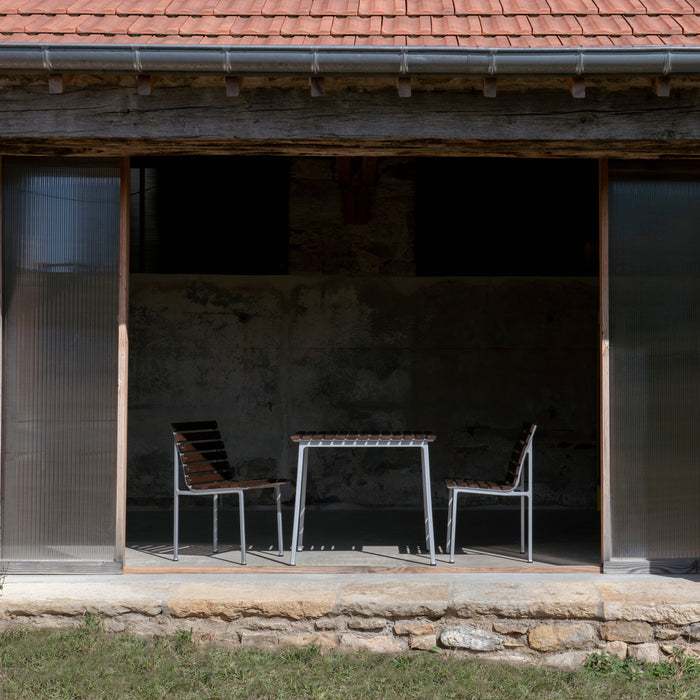 HAY Traverse Tuintafel 83 x 75 cm - Essenhout