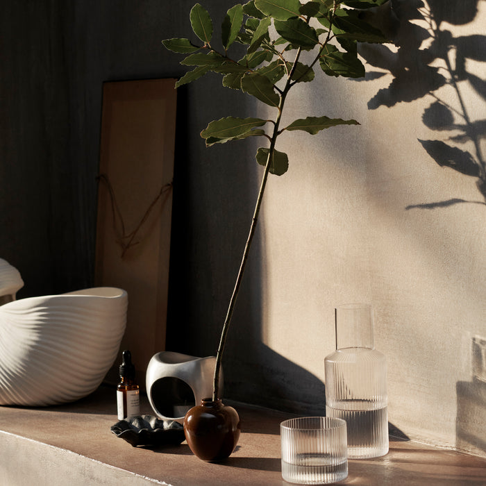 Ferm Living Ripple Karaf Set van 2 - Clear