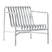 HAY Palissade Lounger Chair Low - Gegalvaniseerd Staal