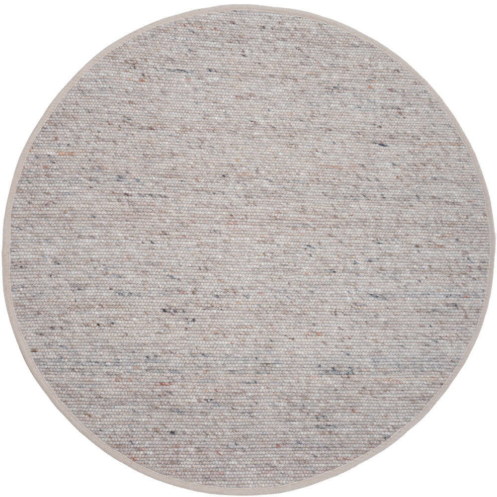 Veer Carpets - Vloerkleed Scott Donker Beige Rond ø200 cm