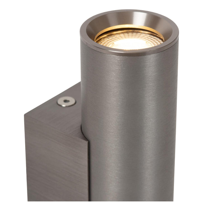 Lucide DUPLA Wandspot - Grijs ijzer